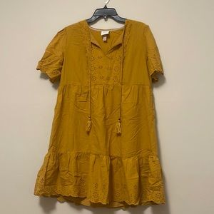 Knee-length Mustard Dress from Knox Rose. Great condition. Lightly used.